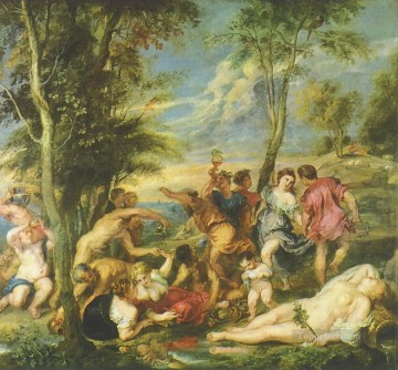 Bacanal sobre Andros Peter Paul Rubens Pinturas al óleo